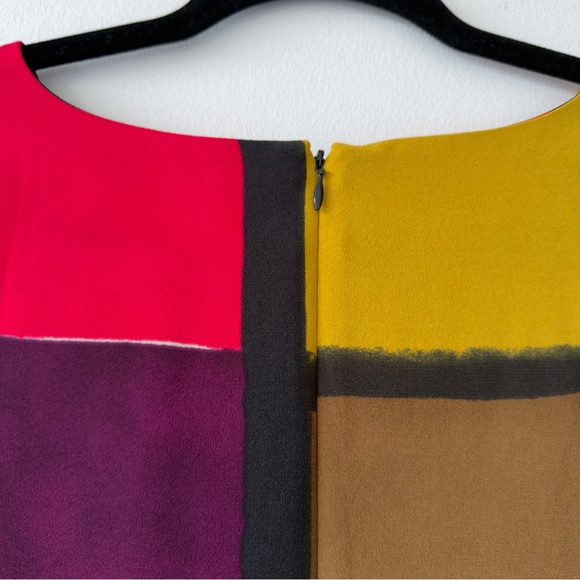 Colorblock Shift Dress in Pink, Yellow & Brown Loft - Picture 7 of 15